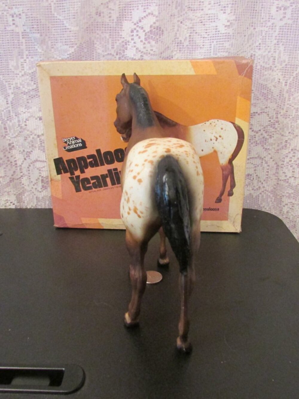 Breyer Vintage Sandy Bay Appaloosa Quarter Horse Yearling #103 1971-1988 w/box - Picture 5 of 16